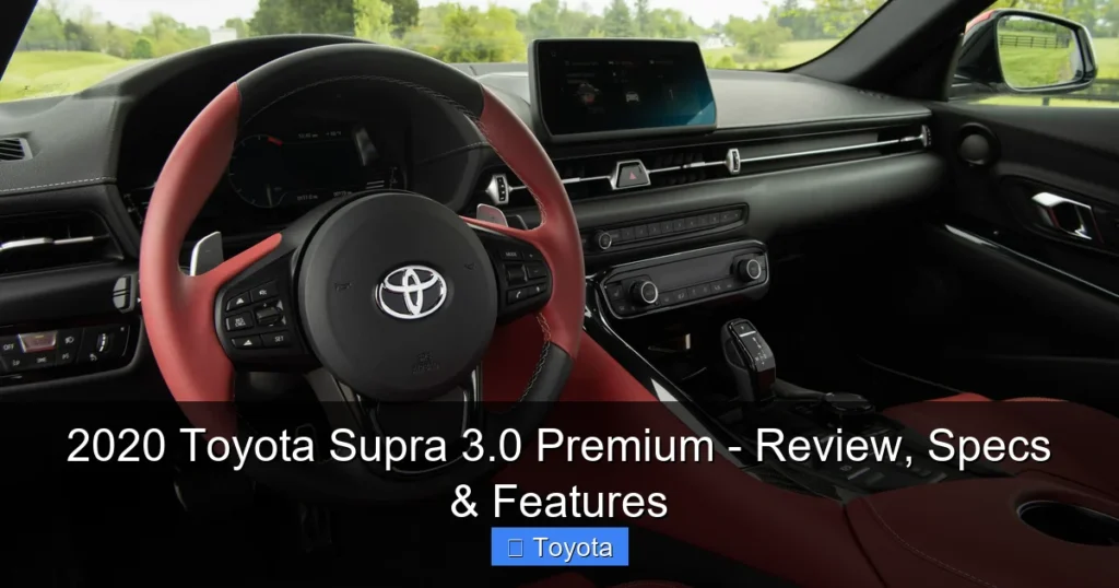 Featured image for 2020 Toyota Supra 3.0 Premium - Review, Specs & Features