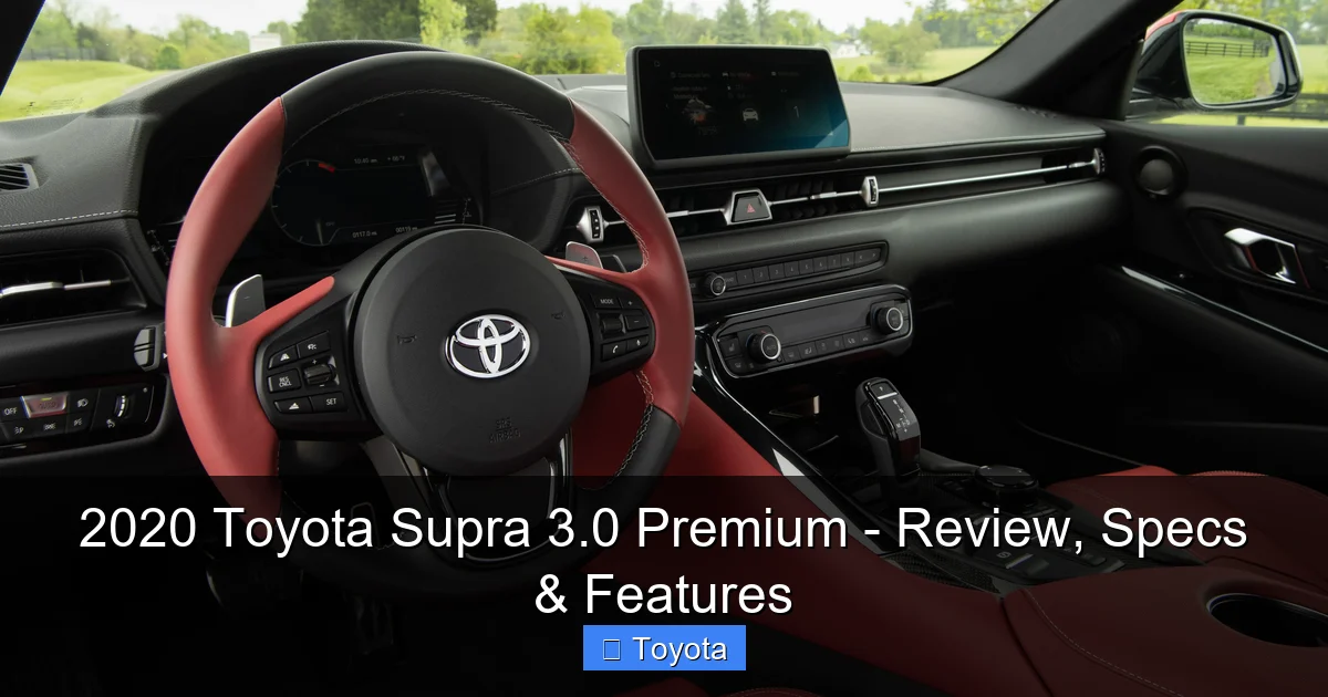 Featured image for 2020 Toyota Supra 3.0 Premium - Review, Specs & Features