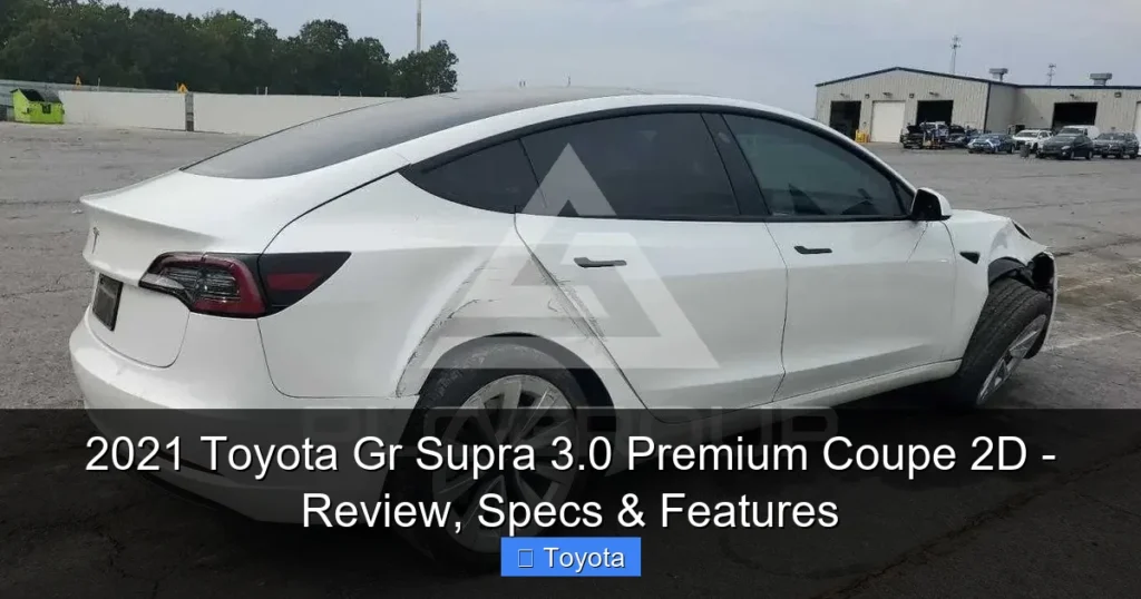 Featured image for 2021 Toyota Gr Supra 3.0 Premium Coupe 2D - Review, Specs & Features
