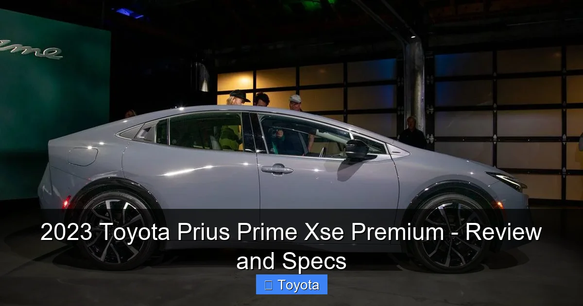 Featured image for 2023 Toyota Prius Prime Xse Premium - Review and Specs