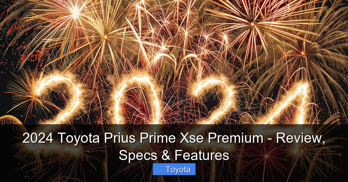 Featured image for 2024 Toyota Prius Prime Xse Premium - Review, Specs & Features