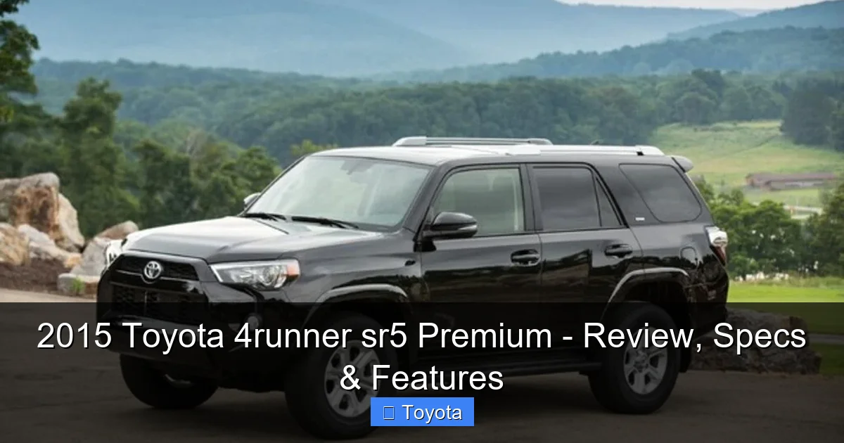 2015 Toyota 4runner sr5 Premium - Review, Specs & Features - content1 visual guide