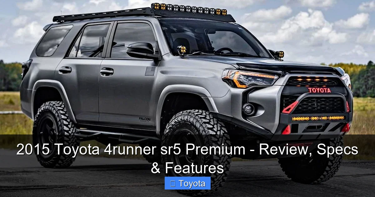 2015 Toyota 4runner sr5 Premium - Review, Specs & Features - content2 visual guide