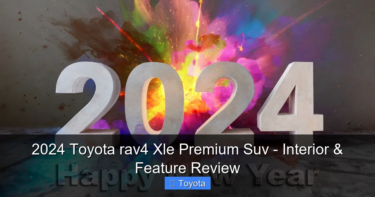2024 Toyota rav4 Xle Premium Suv - Interior & Feature Review - content2 visual guide