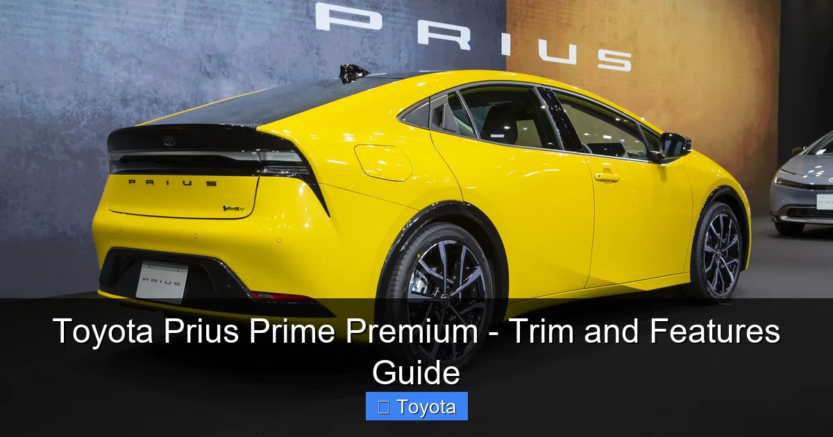 Toyota Prius Prime Premium - Trim and Features Guide - content1 visual guide