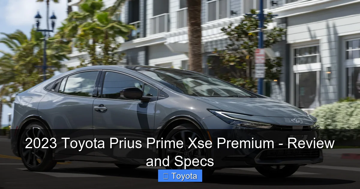 2023 Toyota Prius Prime Xse Premium - Review and Specs - content1 visual guide