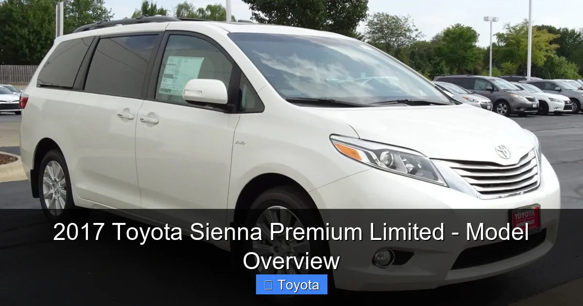 2017 Toyota Sienna Premium Limited - Model Overview - content1 visual guide