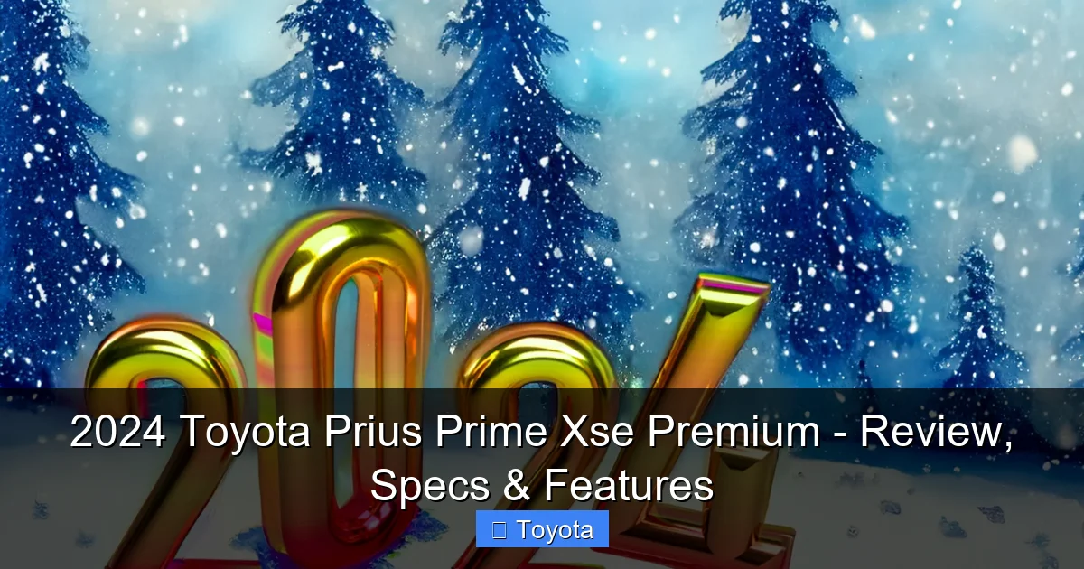 2024 Toyota Prius Prime Xse Premium - Review, Specs & Features - content1 visual guide