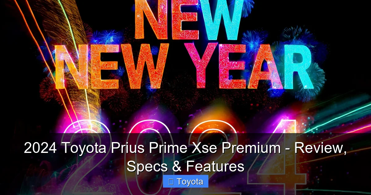 2024 Toyota Prius Prime Xse Premium - Review, Specs & Features - content2 visual guide