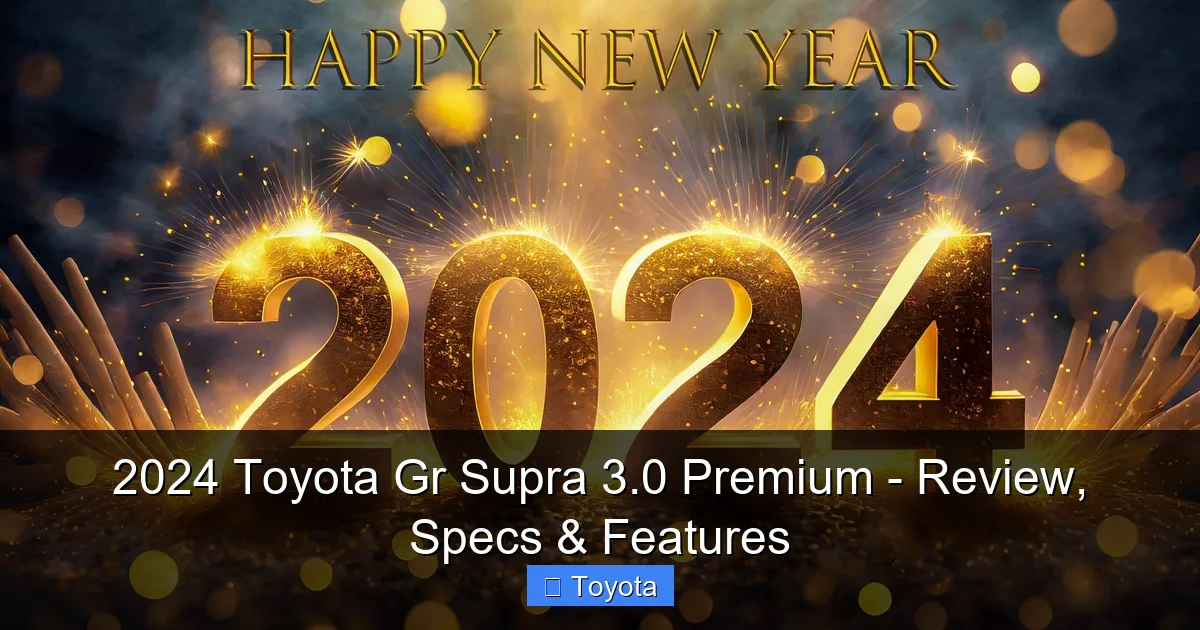 2024 Toyota Gr Supra 3.0 Premium - Review, Specs & Features - content2 visual guide