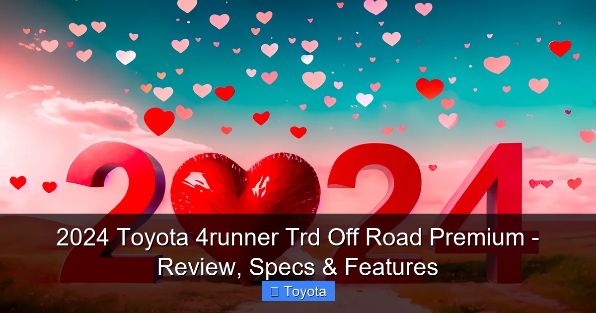 2024 Toyota 4runner Trd Off Road Premium - Review, Specs & Features - content1 visual guide