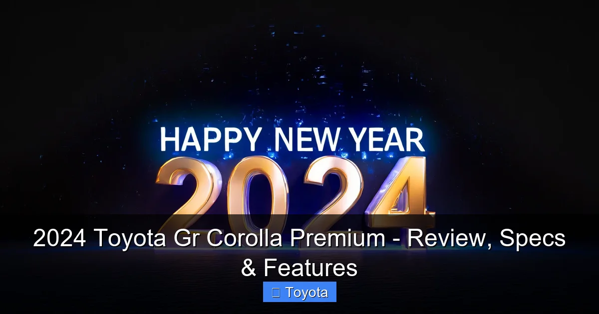 2024 Toyota Gr Corolla Premium - Review, Specs & Features - content1 visual guide