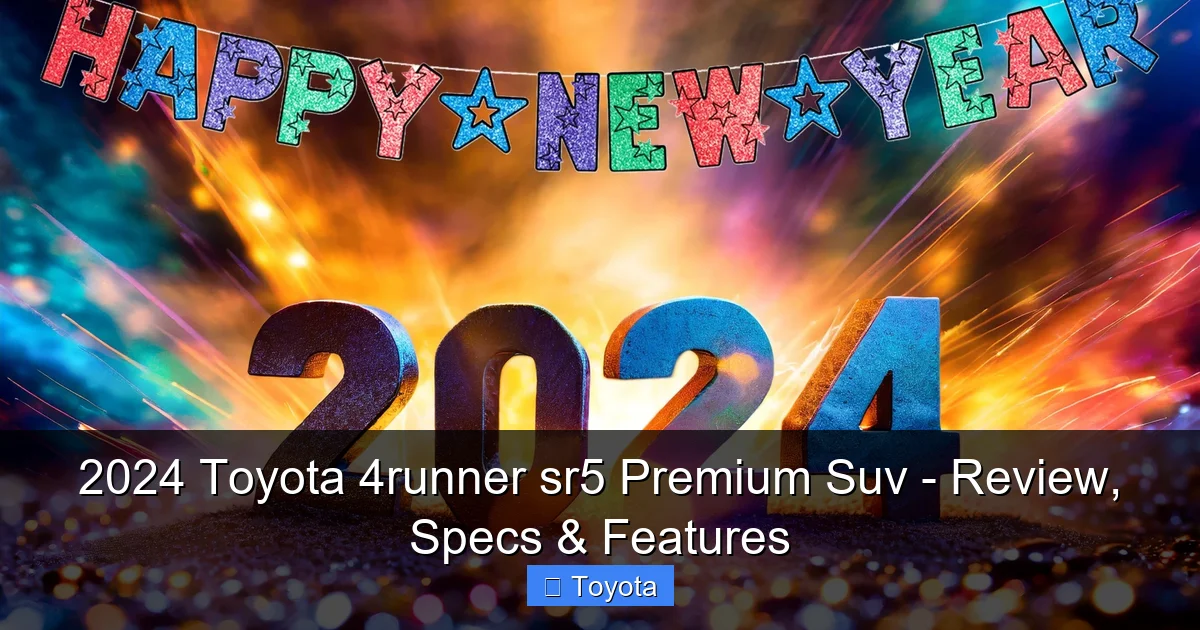 2024 Toyota 4runner sr5 Premium Suv - Review, Specs & Features - content2 visual guide