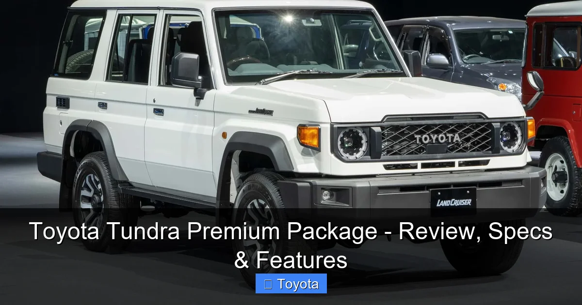 Toyota Tundra Premium Package - Review, Specs & Features - content1 visual guide