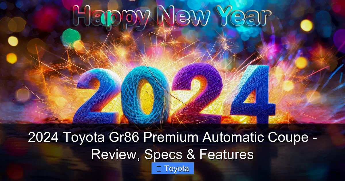 2024 Toyota Gr86 Premium Automatic Coupe - Review, Specs & Features - content1 visual guide