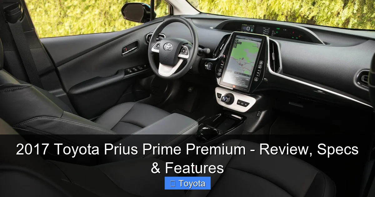 2017 Toyota Prius Prime Premium - Review, Specs & Features - content1 visual guide