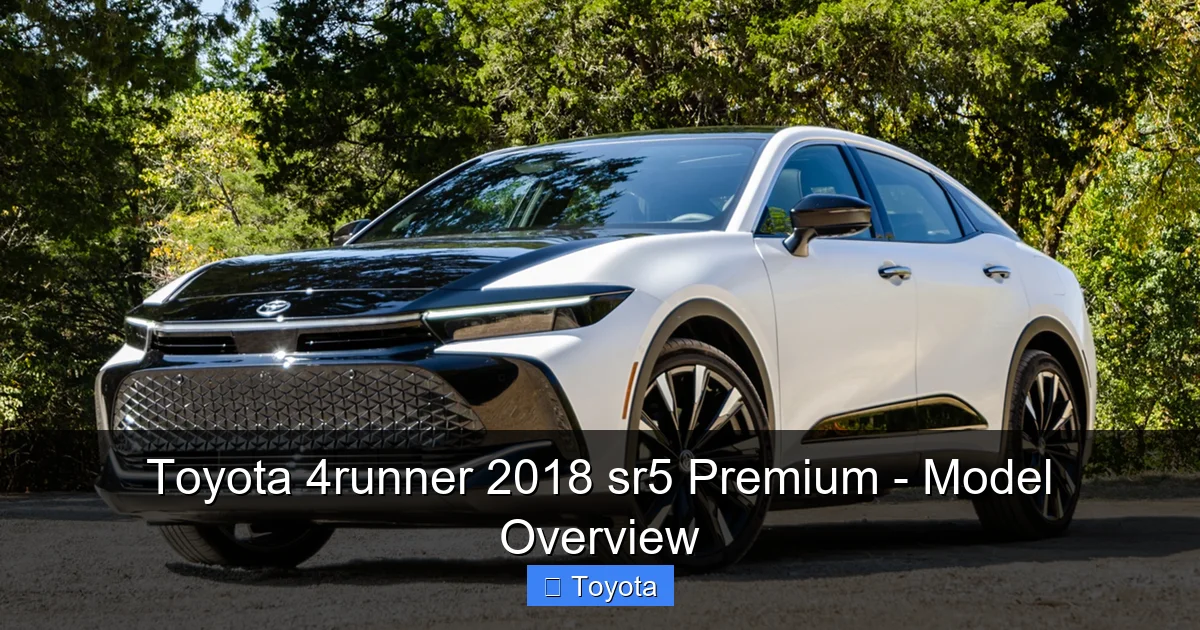 Featured image for Toyota 4runner 2018 sr5 Premium - Model Overview