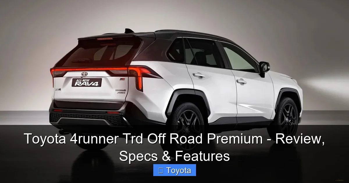 Featured image for Toyota 4runner Trd Off Road Premium - Review, Specs & Features