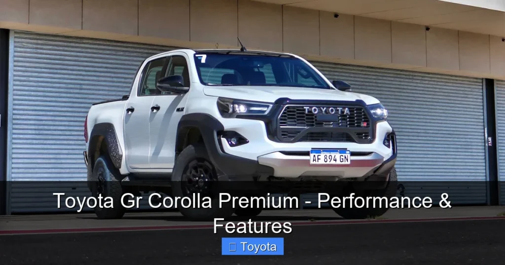 Featured image for Toyota Gr Corolla Premium - Performance & Features