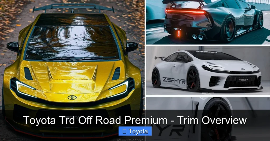 Featured image for Toyota Trd Off Road Premium - Trim Overview