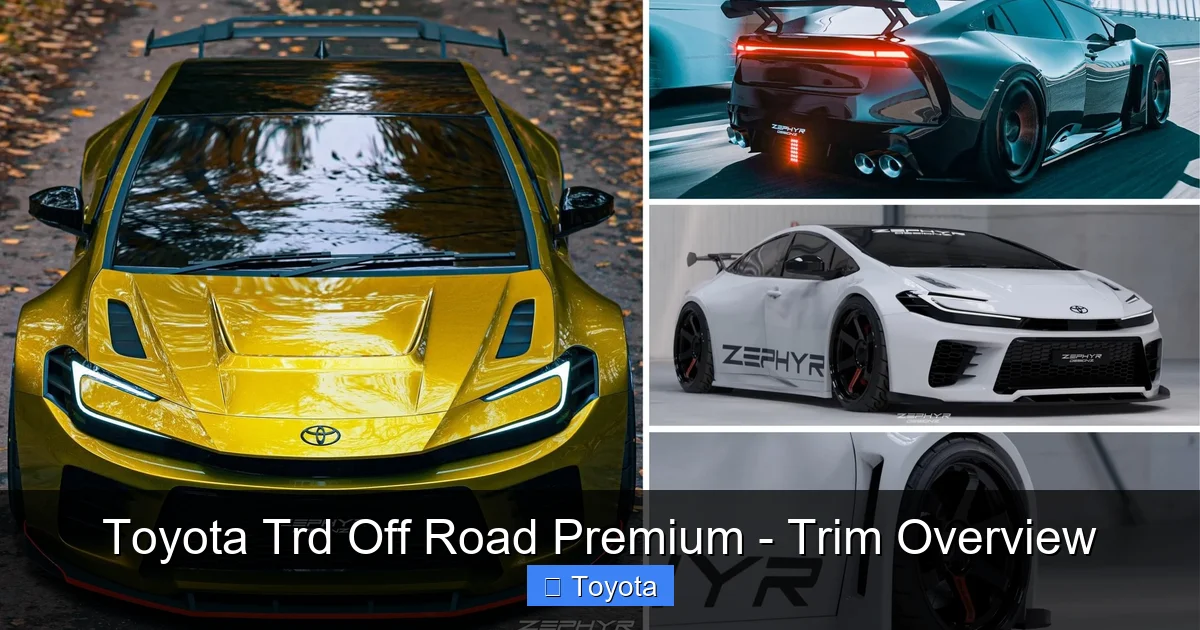 Featured image for Toyota Trd Off Road Premium - Trim Overview