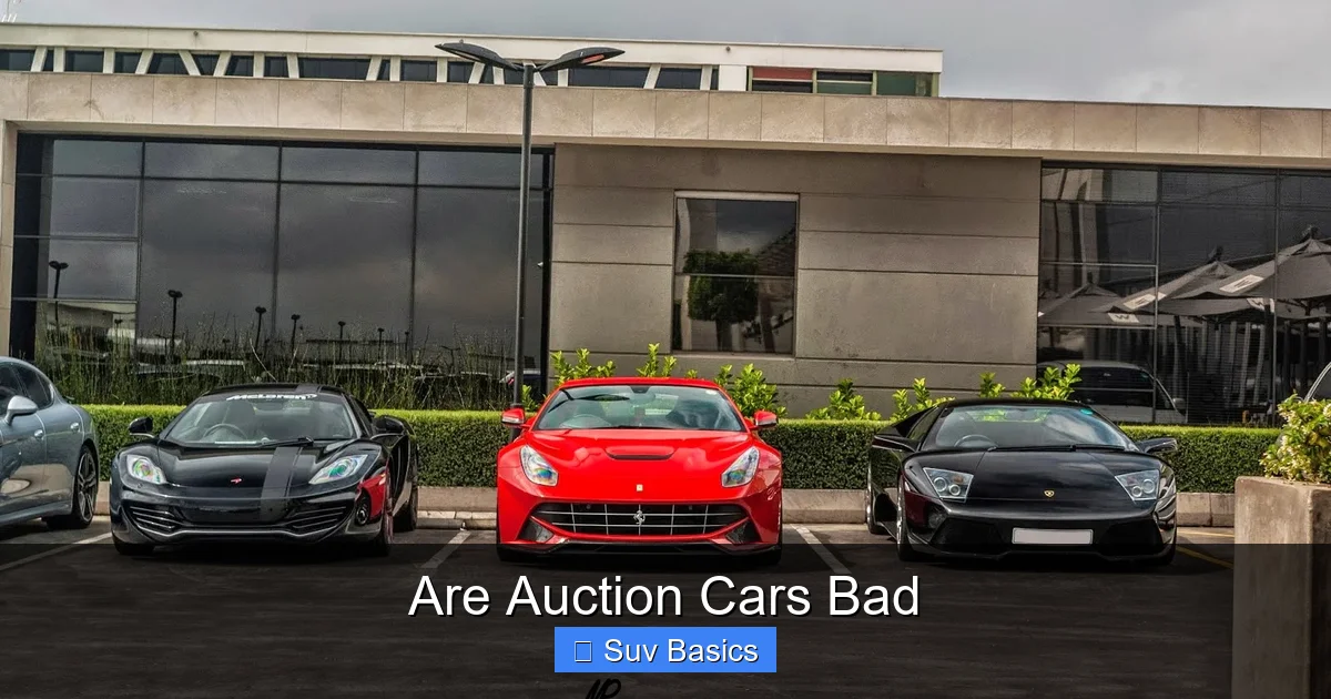 Are Auction Cars Bad