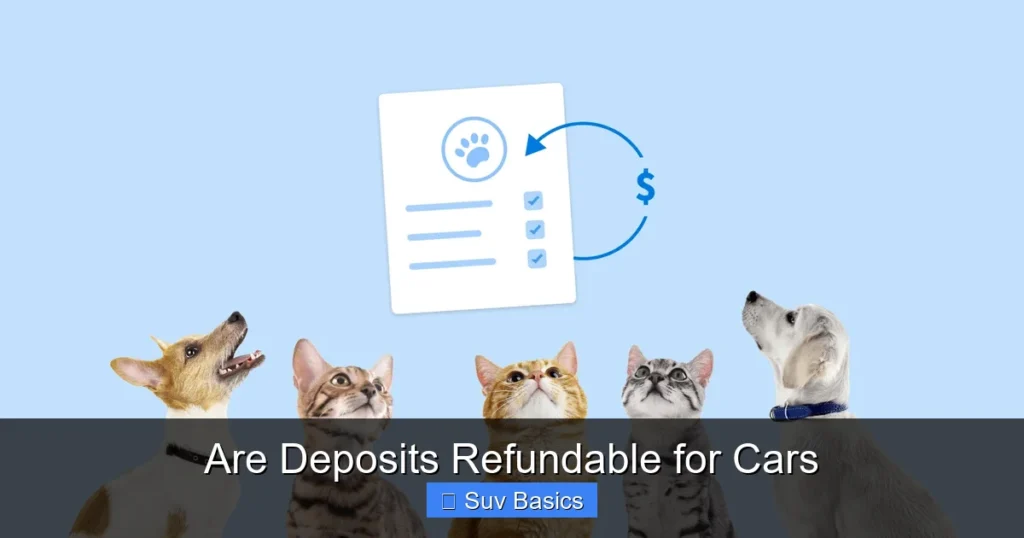 Are Deposits Refundable for Cars