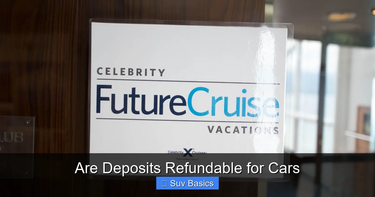 Are Deposits Refundable for Cars