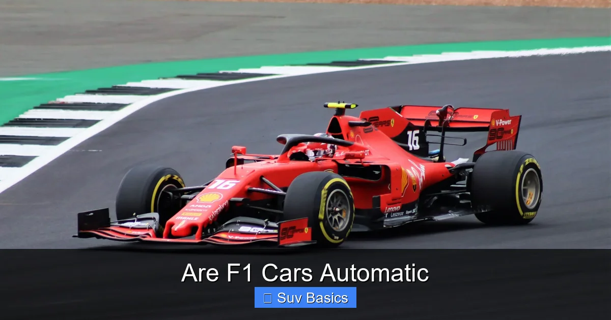 Are F1 Cars Automatic