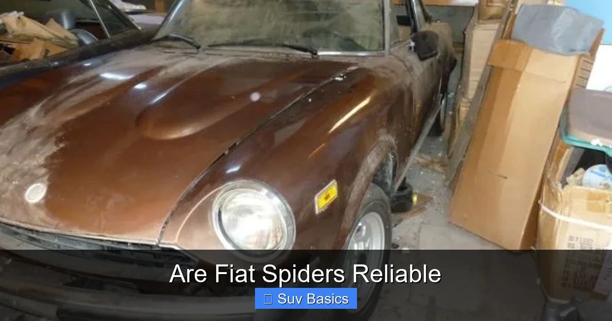 Are Fiat Spiders Reliable