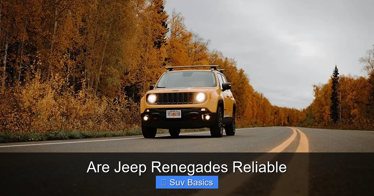 Are Jeep Renegades Reliable
