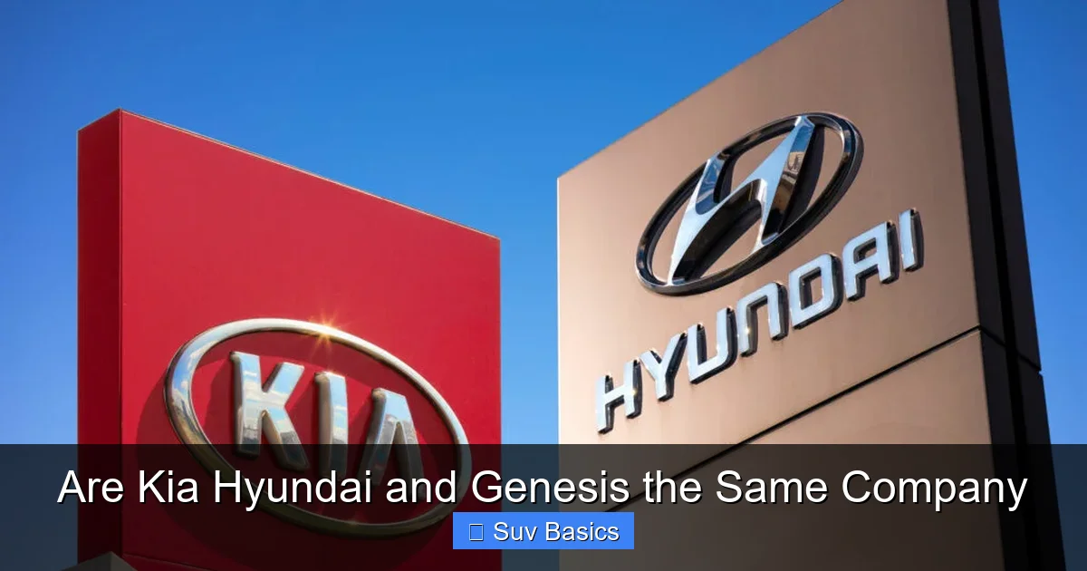 Are Kia Hyundai and Genesis the Same Company