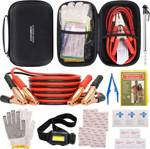 Car Emergency Kit with Battery
