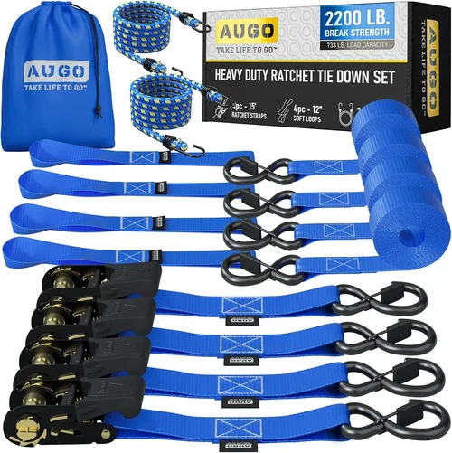 AUGO Ratchet Straps Heavy Duty