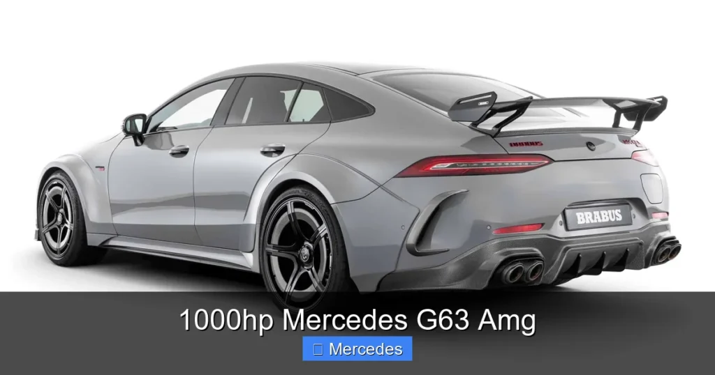 1000hp Mercedes G63 Amg