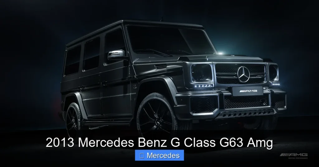2013 Mercedes Benz G Class G63 Amg