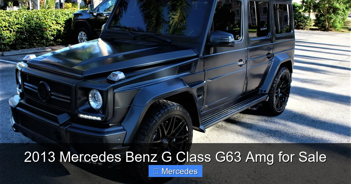 2013 Mercedes Benz G Class G63 Amg for Sale