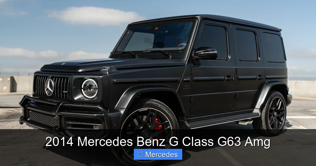 2014 Mercedes Benz G Class G63 Amg
