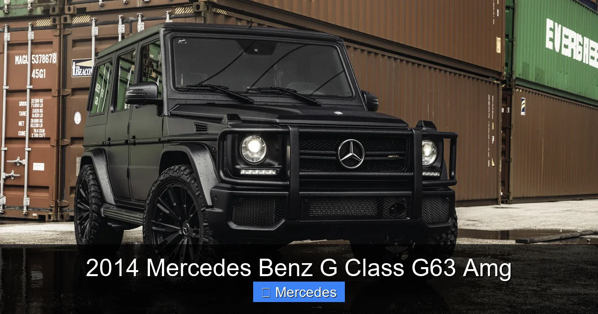 2014 Mercedes Benz G Class G63 Amg
