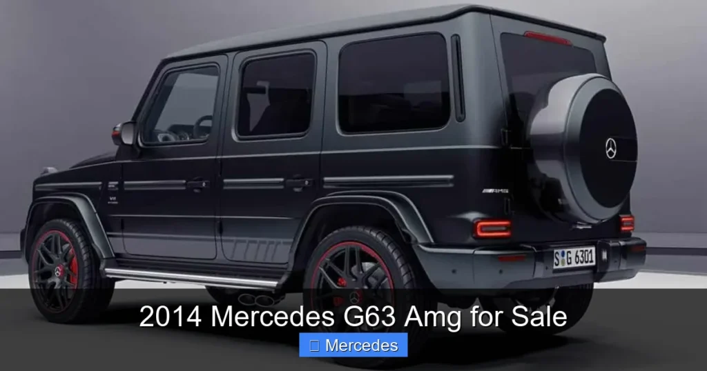 2014 Mercedes G63 Amg for Sale
