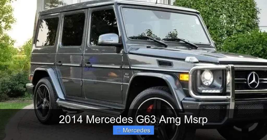 2014 Mercedes G63 Amg Msrp
