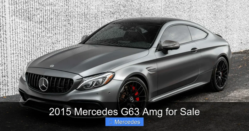 2015 Mercedes G63 Amg for Sale