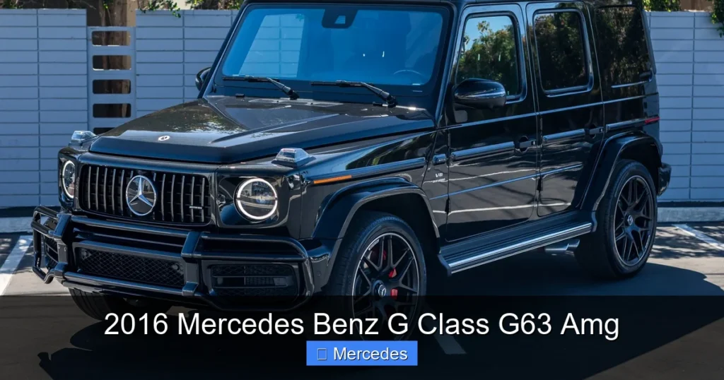 2016 Mercedes Benz G Class G63 Amg