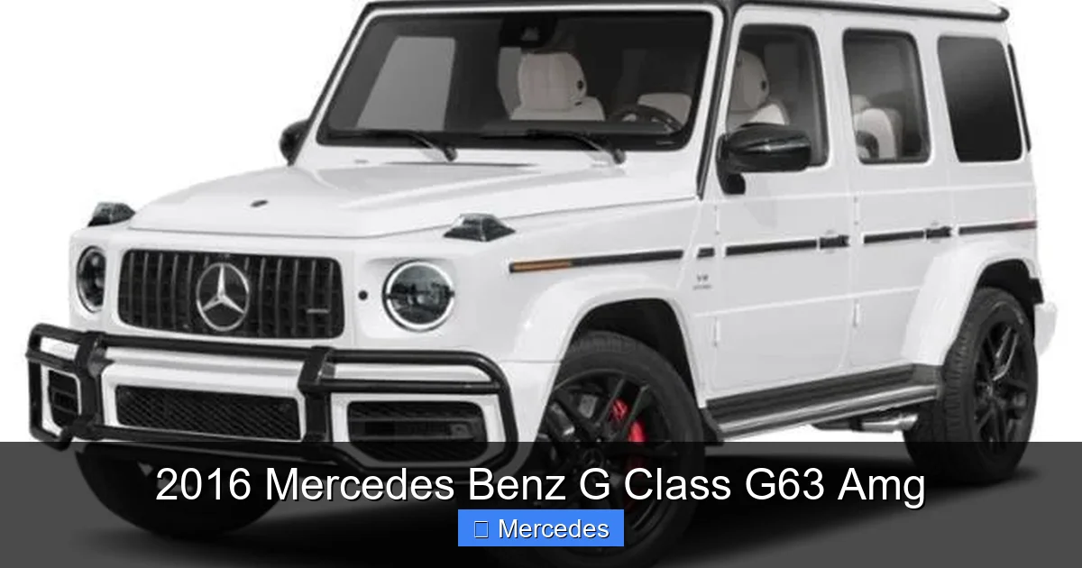 2016 Mercedes Benz G Class G63 Amg