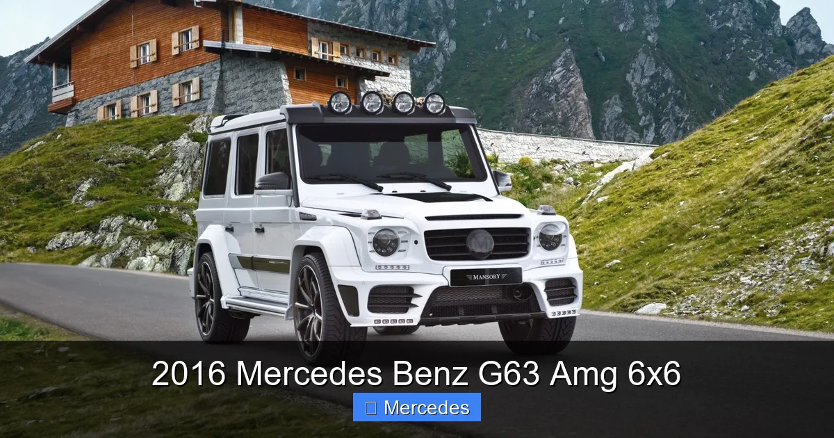 2016 Mercedes Benz G63 Amg 6x6