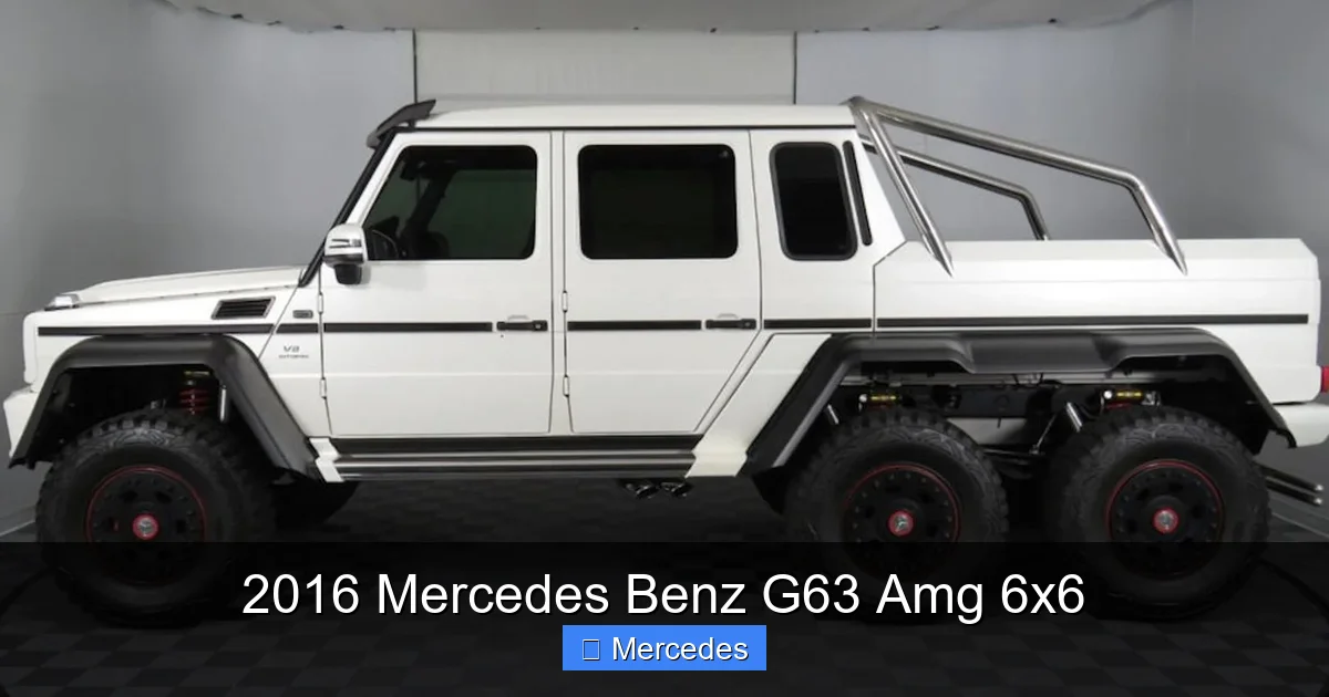 2016 Mercedes Benz G63 Amg 6x6