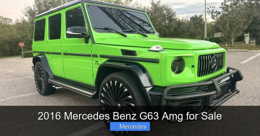 2016 Mercedes Benz G63 Amg for Sale