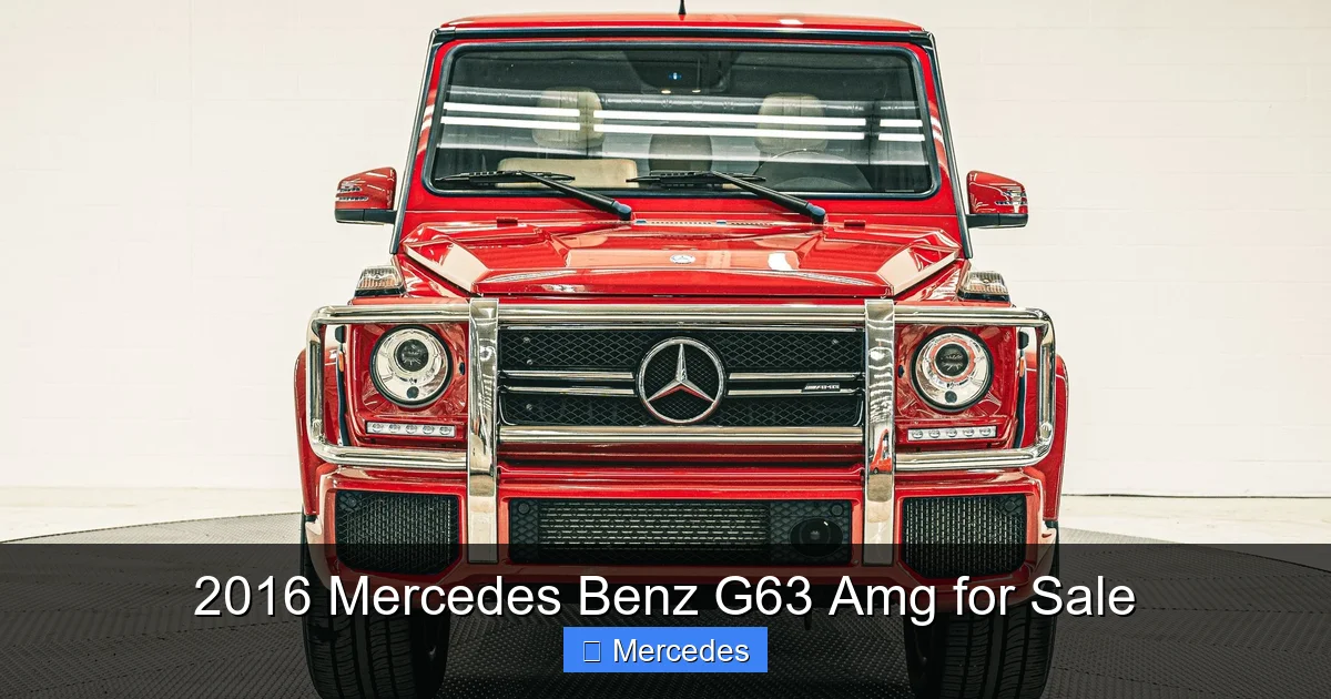 2016 Mercedes Benz G63 Amg for Sale