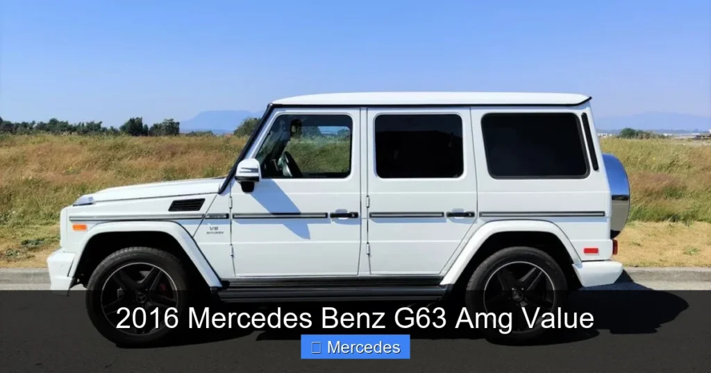 2016 Mercedes Benz G63 Amg Value