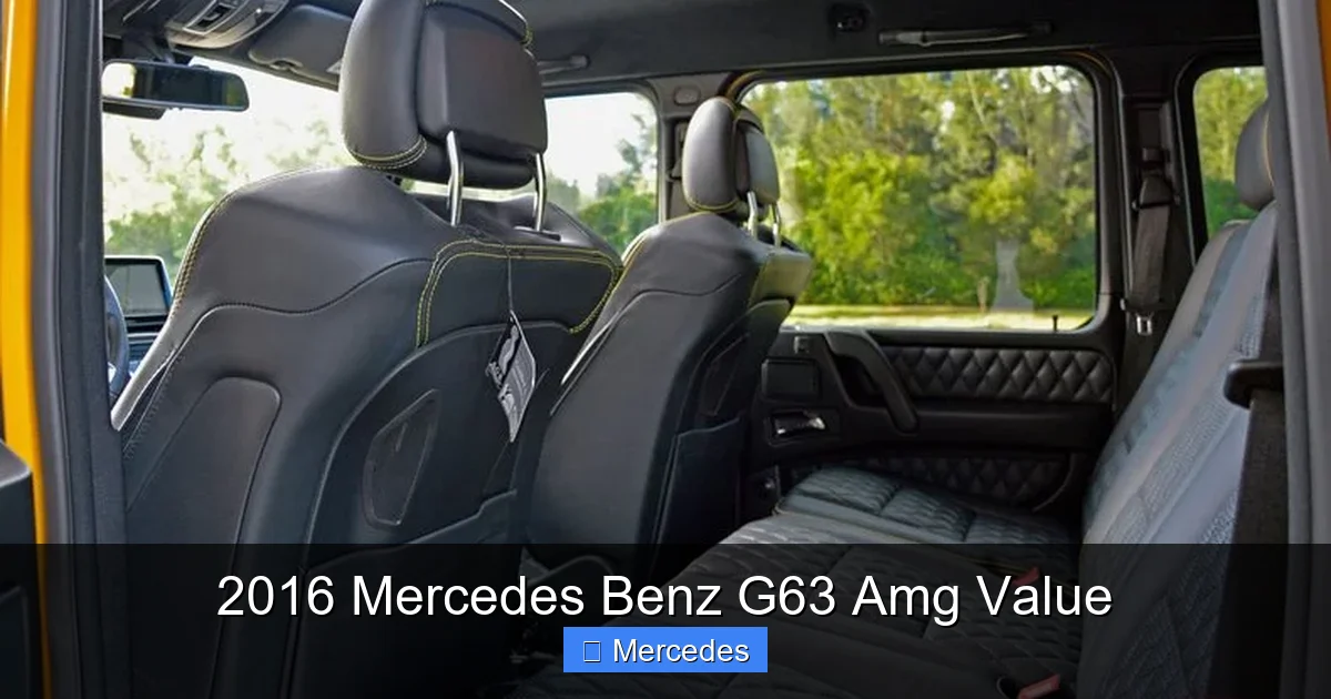 2016 Mercedes Benz G63 Amg Value